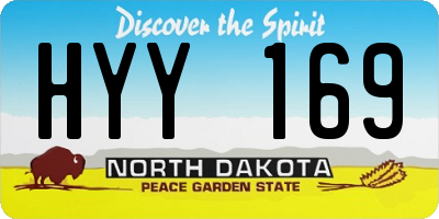 ND license plate HYY169
