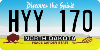 ND license plate HYY170