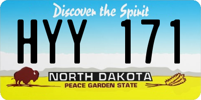 ND license plate HYY171