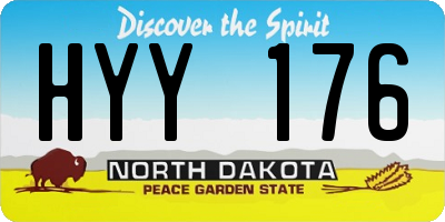 ND license plate HYY176