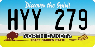 ND license plate HYY279