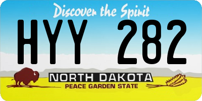 ND license plate HYY282