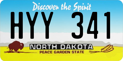 ND license plate HYY341