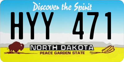 ND license plate HYY471