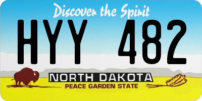 ND license plate HYY482