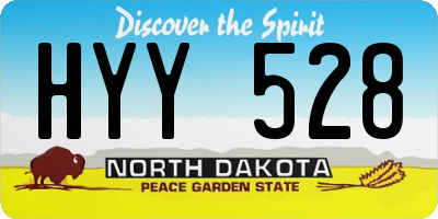 ND license plate HYY528