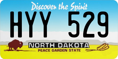 ND license plate HYY529