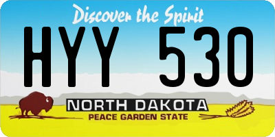 ND license plate HYY530