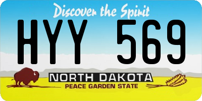 ND license plate HYY569
