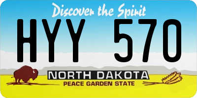 ND license plate HYY570