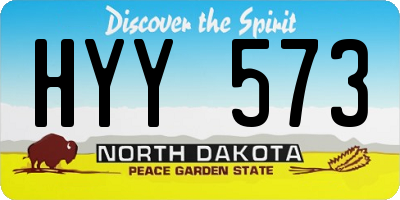 ND license plate HYY573