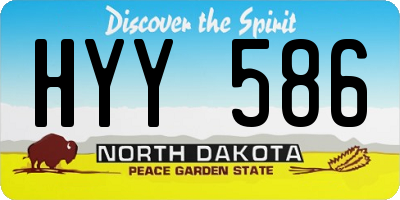 ND license plate HYY586