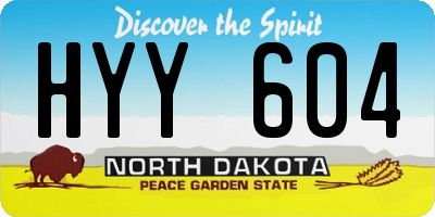 ND license plate HYY604