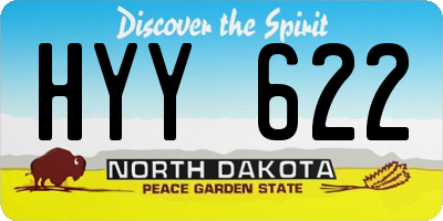 ND license plate HYY622
