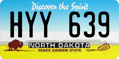 ND license plate HYY639