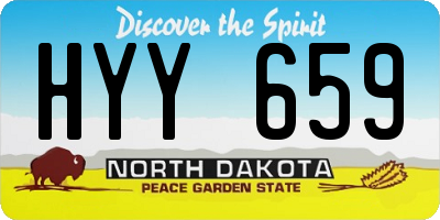 ND license plate HYY659