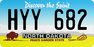 ND license plate HYY682