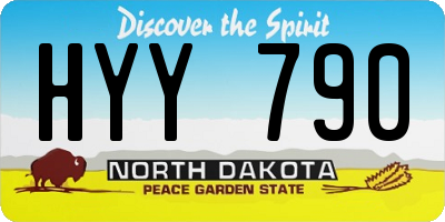 ND license plate HYY790