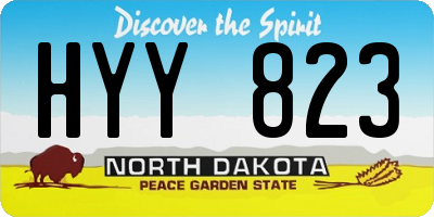 ND license plate HYY823