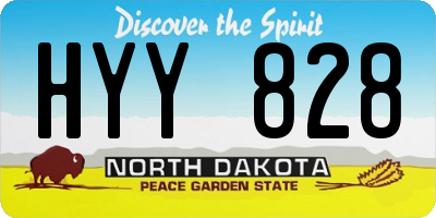 ND license plate HYY828