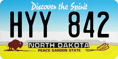 ND license plate HYY842