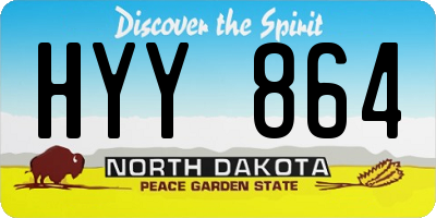 ND license plate HYY864