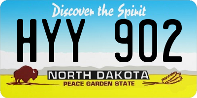 ND license plate HYY902