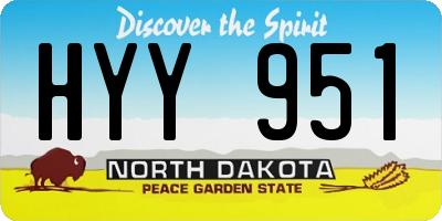 ND license plate HYY951