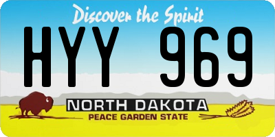 ND license plate HYY969