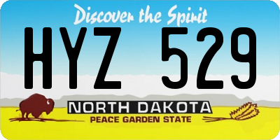 ND license plate HYZ529