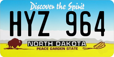 ND license plate HYZ964