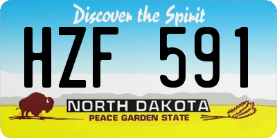 ND license plate HZF591