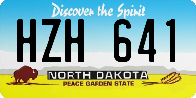 ND license plate HZH641