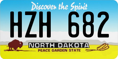 ND license plate HZH682