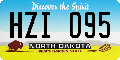 ND license plate HZI095