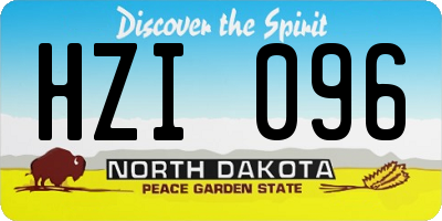 ND license plate HZI096