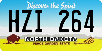 ND license plate HZI264