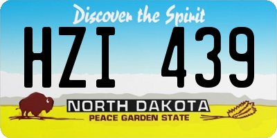 ND license plate HZI439