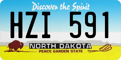 ND license plate HZI591