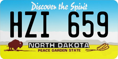ND license plate HZI659