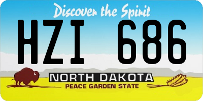 ND license plate HZI686