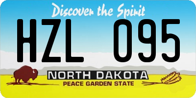 ND license plate HZL095