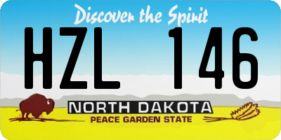 ND license plate HZL146