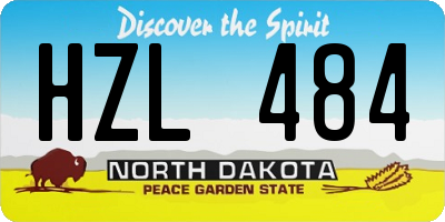 ND license plate HZL484