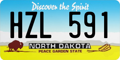 ND license plate HZL591