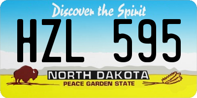 ND license plate HZL595