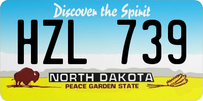 ND license plate HZL739