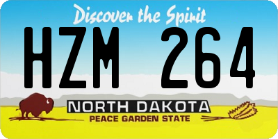 ND license plate HZM264