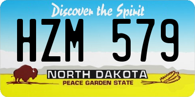 ND license plate HZM579