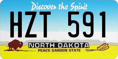 ND license plate HZT591